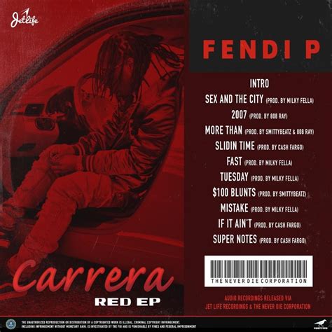 fendi p carrera red tracklist|‎Carrera Red .